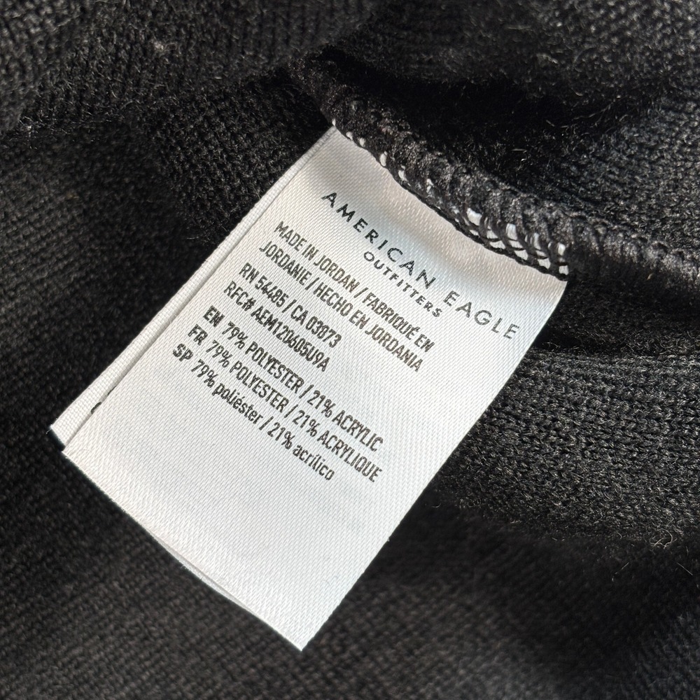 American Eagle Sherpa Hoodie Men's M Colorblock Fleece Pocket Drawstring - Picture 12 of 15